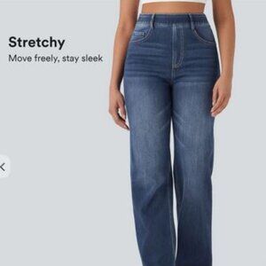 Halara high waist strechy Breatable  Jeans